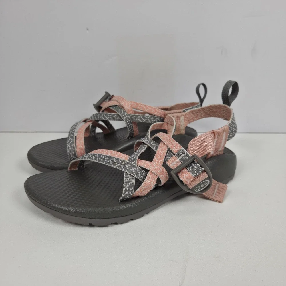 Chaco ZX/1 Burlap Heather Strappy Teens Sandal Shoes Size 2
